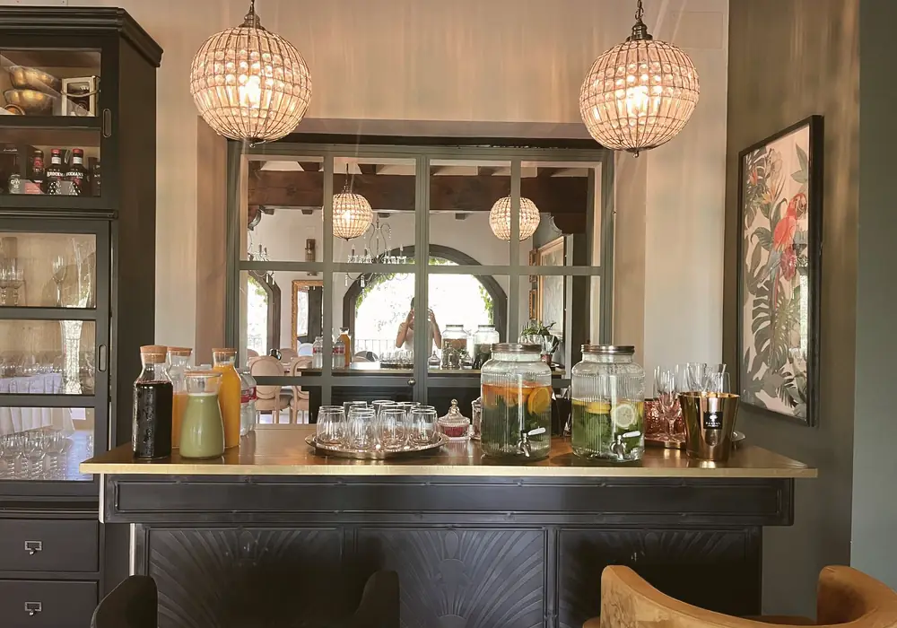 The bar at the Prado Polo retreat
